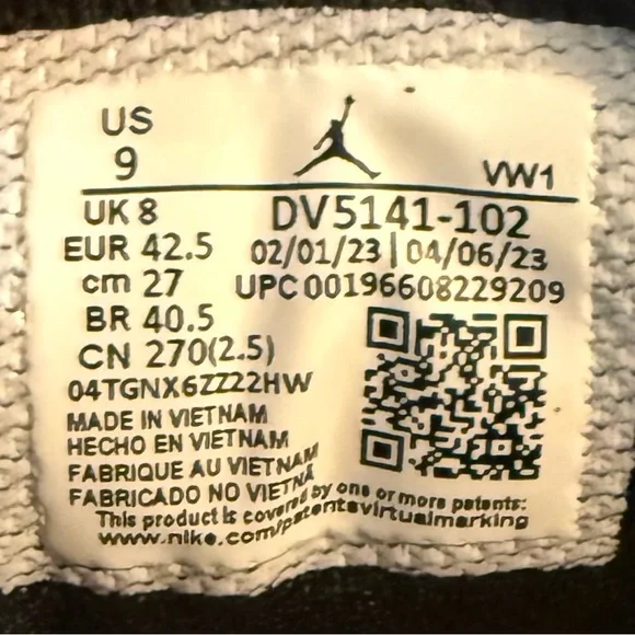 Mens Nike Jordan Nu Retro 1 Athletic Sneakers Low Palomino DV5141-102 US Size 9 - Picture 9 of 9